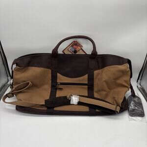 Promotional Canyon Outback Duffle Bag Large 22” Canvas/Leather Shldr Strap